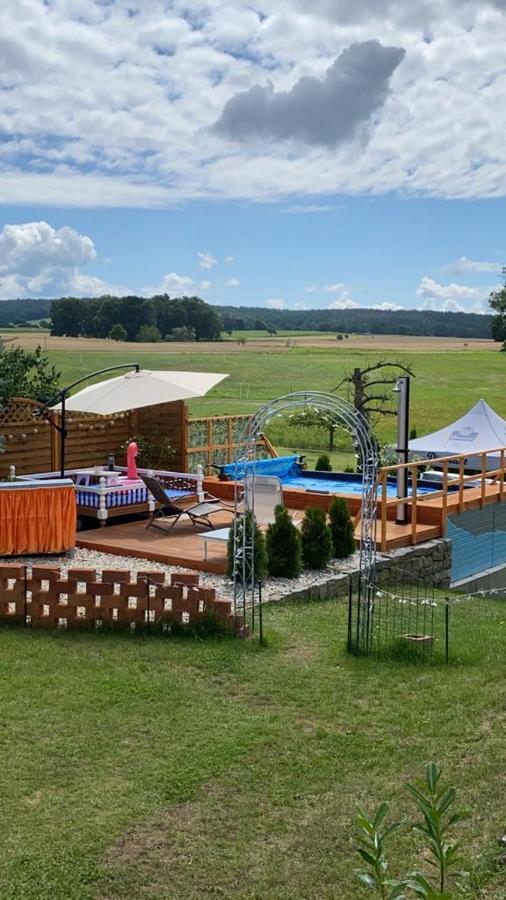 Bungalow Mit Sauna In Einer Ruhige Wald Lage. Grossnaundorf Bagian luar foto